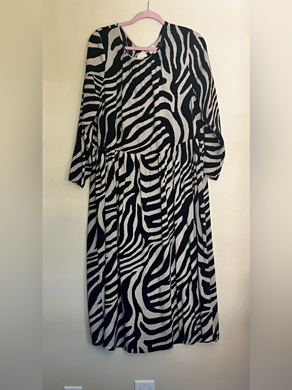 H&M Zebra Print Dress size L